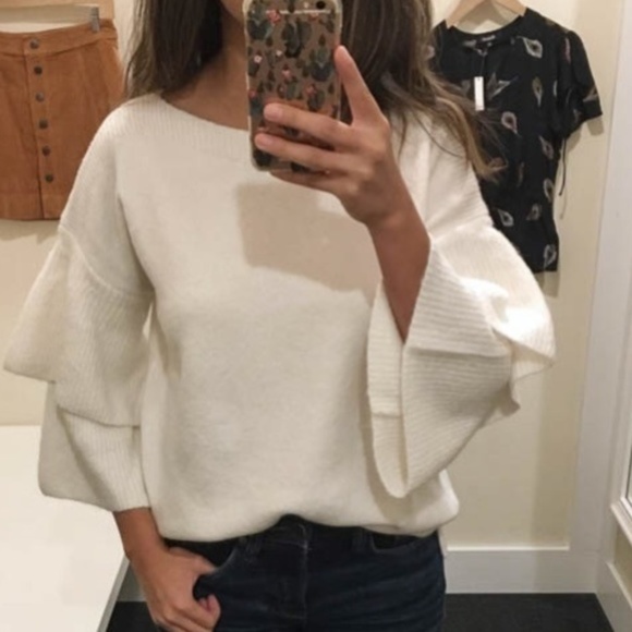 Madewell Sweaters - Madewell tier bell sleeve coziest yarn sweater